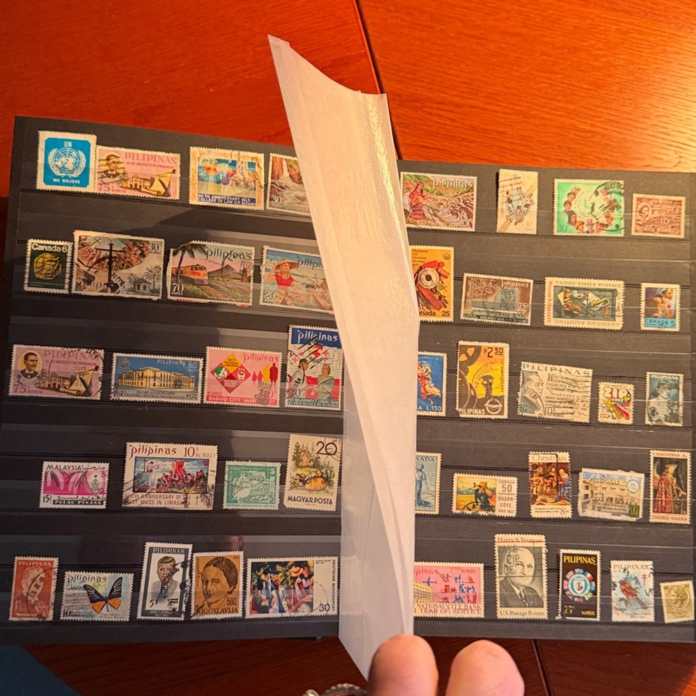 Large Vintage Stamp Collection Binder